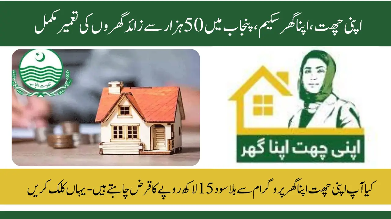 CM Maryam Nawaz Shares Historic Apni Chhat Apna Ghar Scheme Update 50,000+ Houses Completed in Punjab