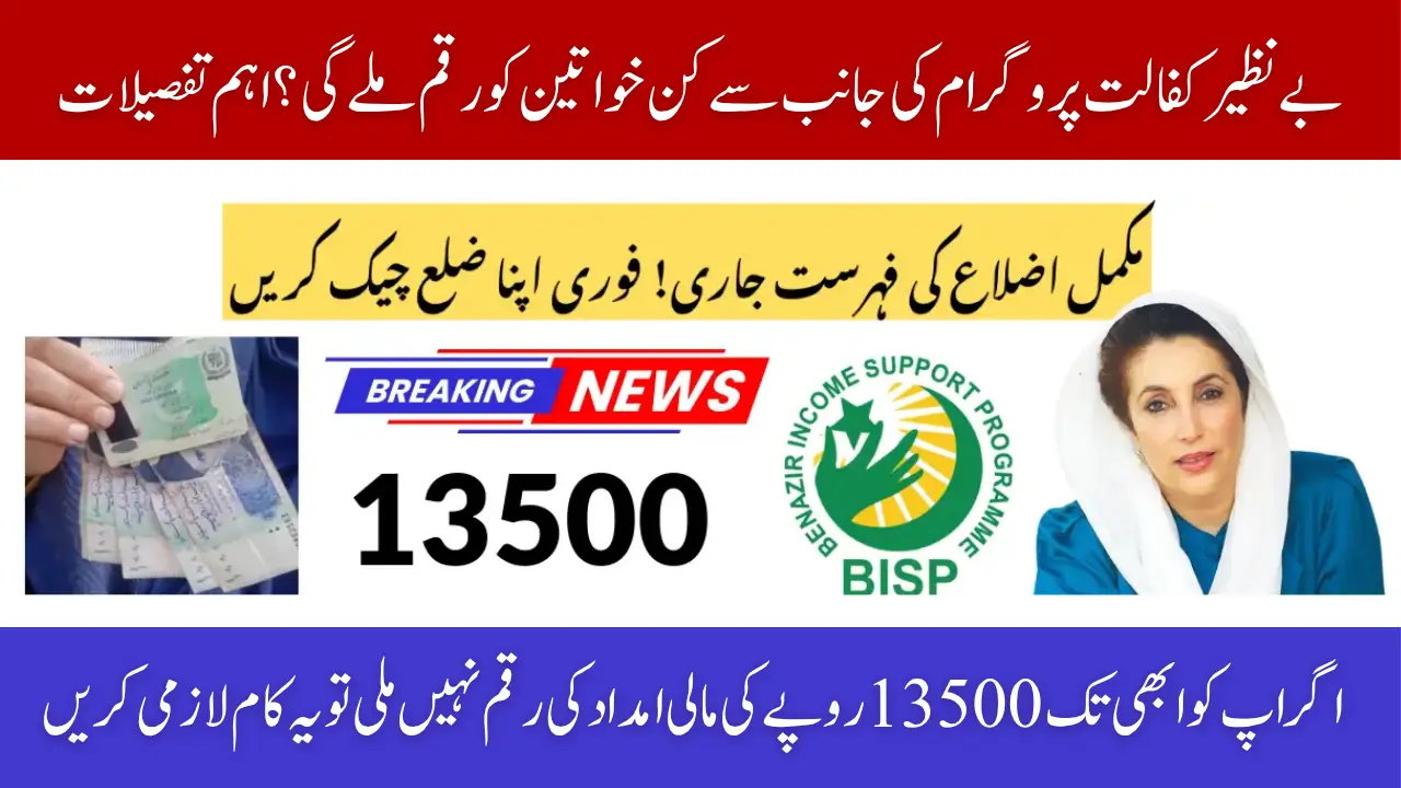 Final BISP 8171 Payment Beneficiaries October 2025 List Published for All Districts