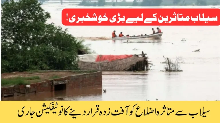PDMA Punjab Flood Notification: 27 Districts & 72 Tehsils Declared Calamity-Affected - Relief Steps Explained