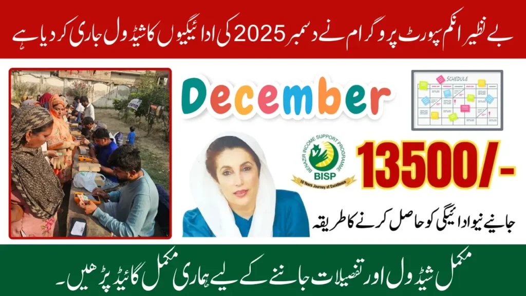 BISP 8171 December 2025 Payment Schedule Announces for Beneficiary Families Know Full Details