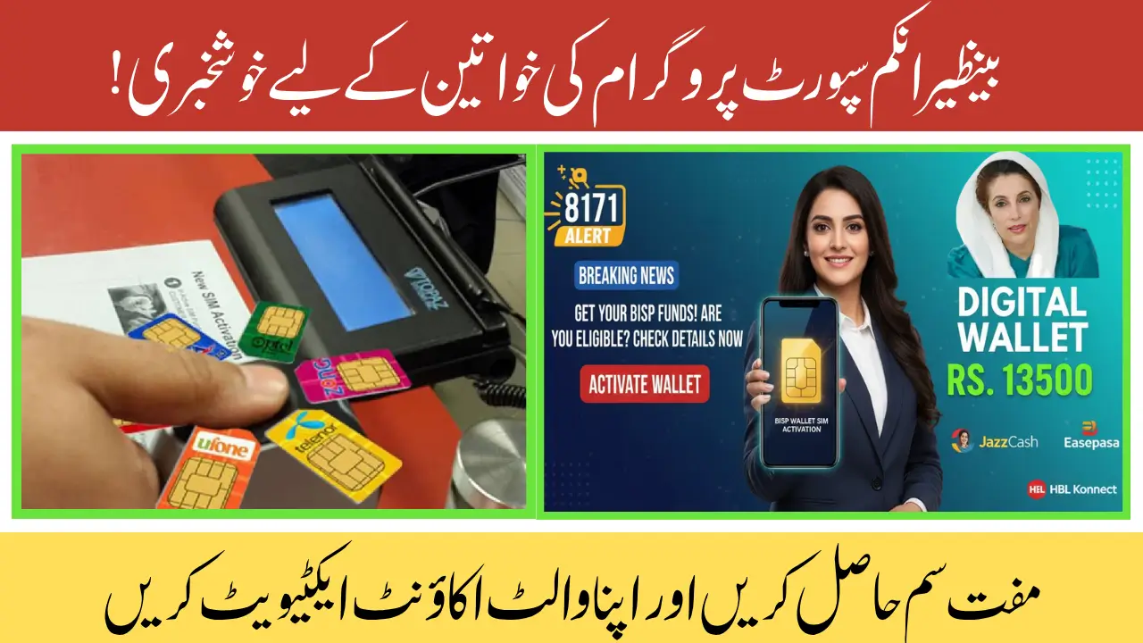 BISP Wallet SIM 8171 Activation Process A Step-by-Step Free SIM Guide for Women