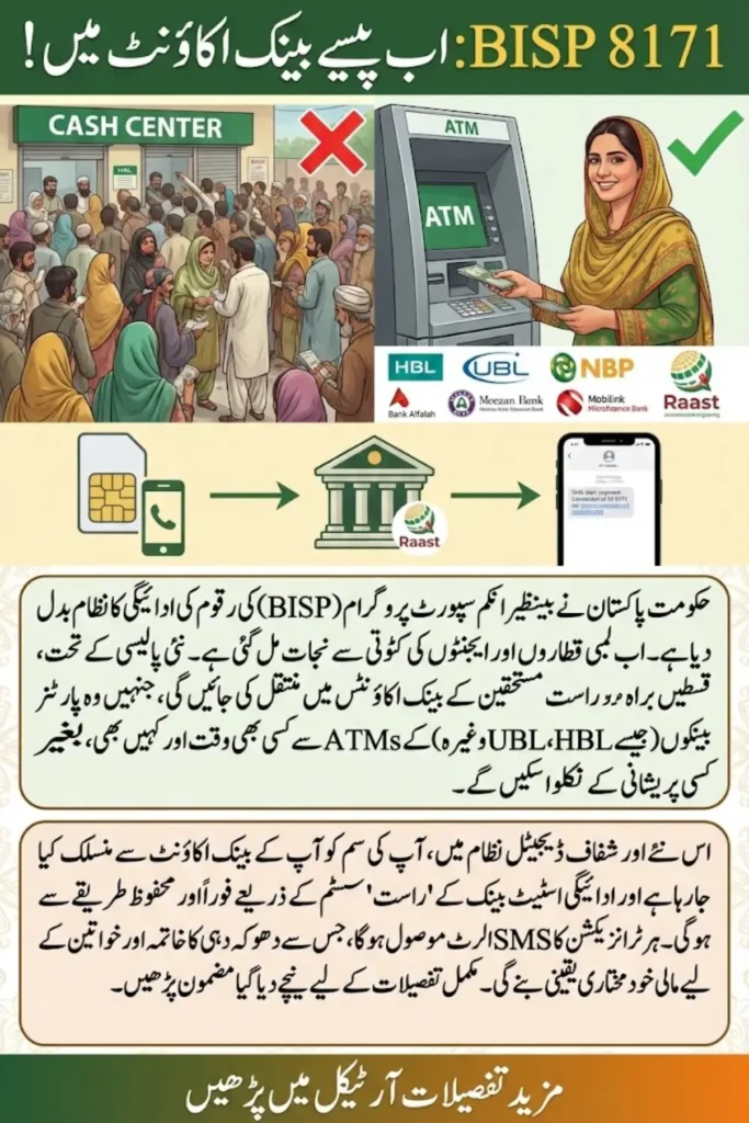 Big Update: BISP 8171 Payments Shifted to Bank Accounts – ATM Withdrawals Started