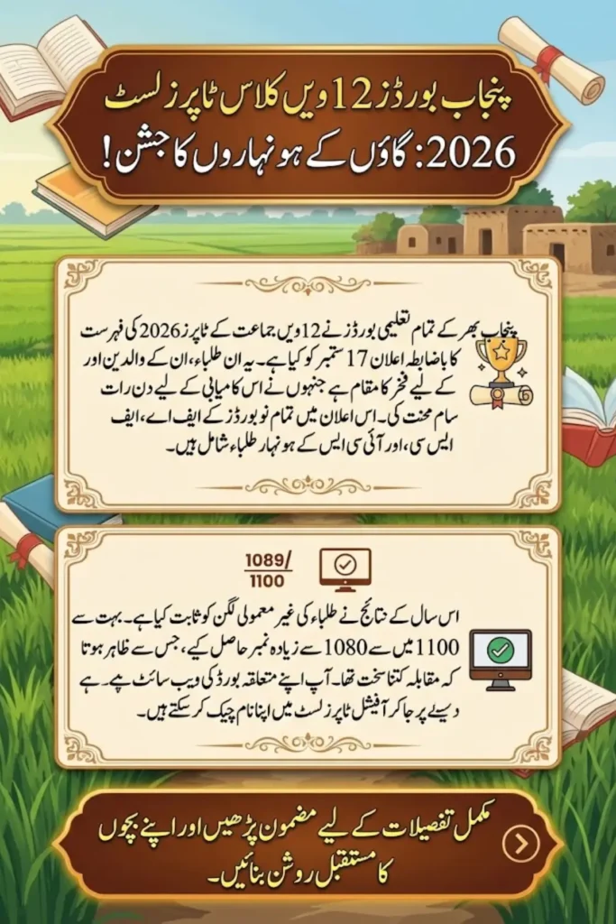 Punjab Boards 12th Class Toppers List 2026: Full Board-wise Ranking & Marks Revealed