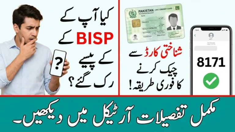 BISP CNIC Check 2026: Step-by-Step Guide to Verify Your Registration Fast
