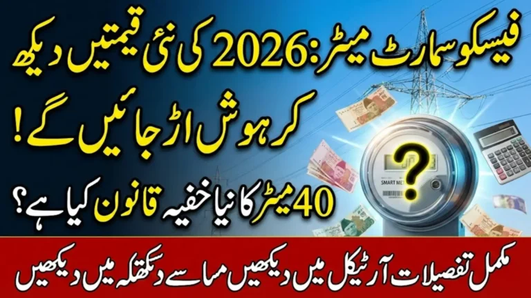 How Much Does a FESCO Smart Meter Connection Cost in 2026? Official Rates, 40m Rule & What Consumers Pay