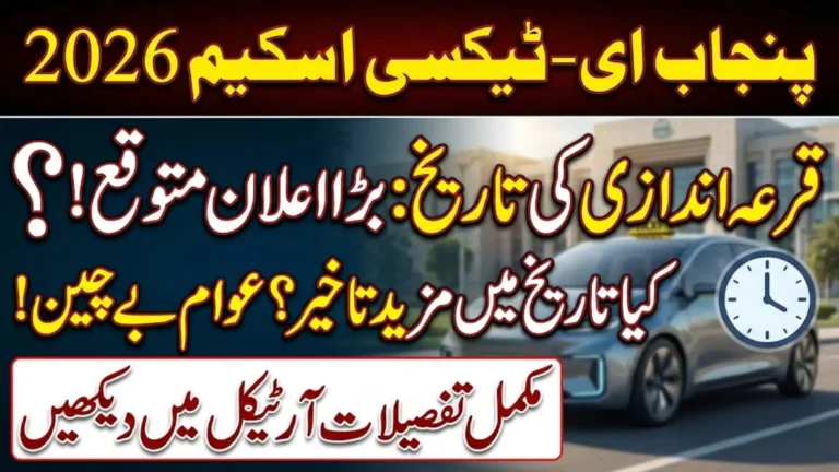 Shocking Update: Punjab e-Taxi Scheme 2026 Balloting Date Still Not Announced – What Applicants Should Know