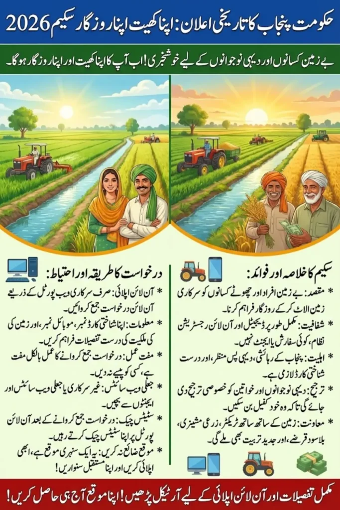 Apna Khet Apna Rozgar Scheme 2026: Complete Online Apply Guide for Landless Farmers in Punjab