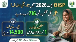 BISP 8171 Budget Increase 2026: Rs 716 Billion Allocation and Rs 14,500 Quarterly Payment Update