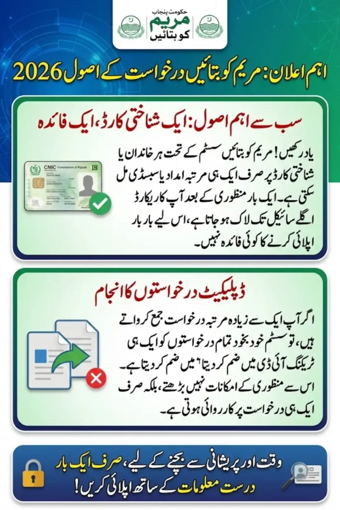 Maryam Ko Batain Multiple Application Rules 2026 Can You Apply More Than Once?