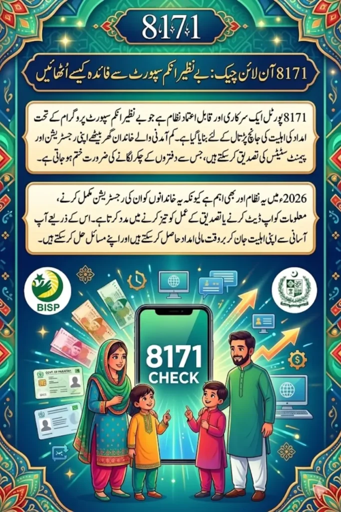 8171 Check Online CNIC 2026 Easy CNIC Check for BISP Beneficiaries