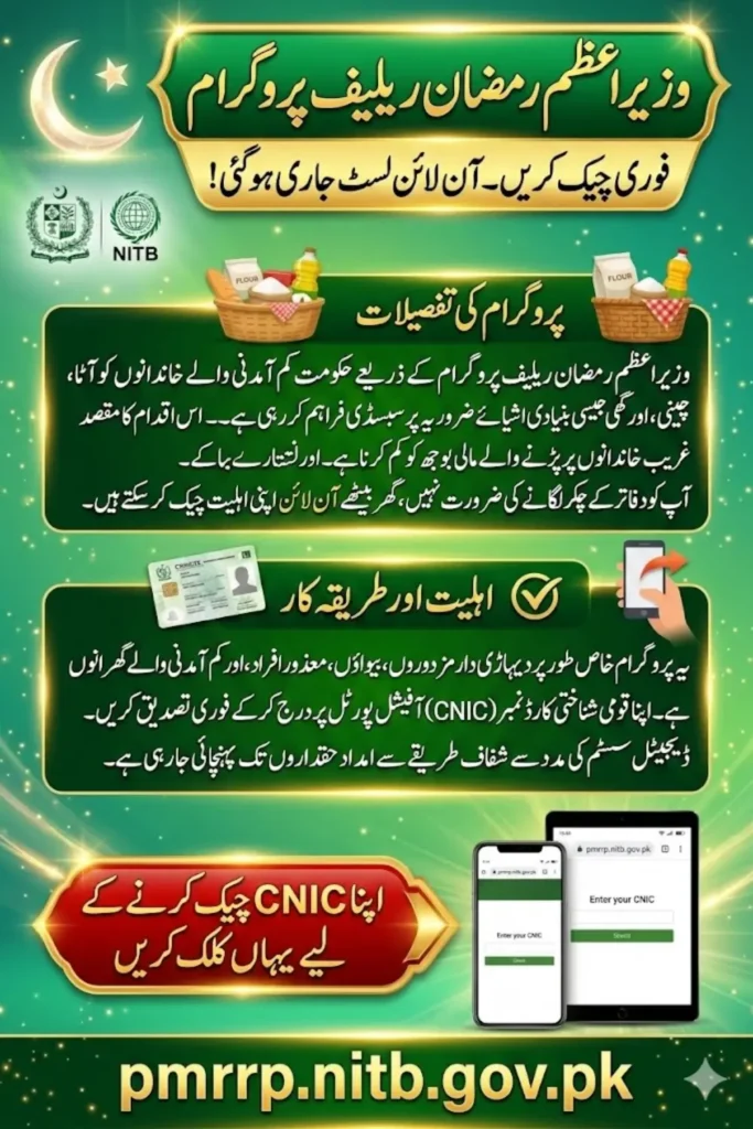 Check PMRRP Registration Online on pmrrp.nitb.gov.pk Today
